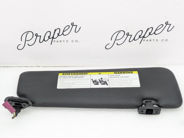 BMW E88 135i 128i E93 335i Left/Driver Side Black Sun Visor 7139449 *NOTE*