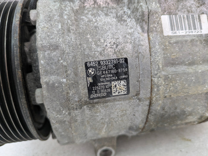 BMW F32 F36 435XI Ac Air Conditioning Compressor Hvac 9332781