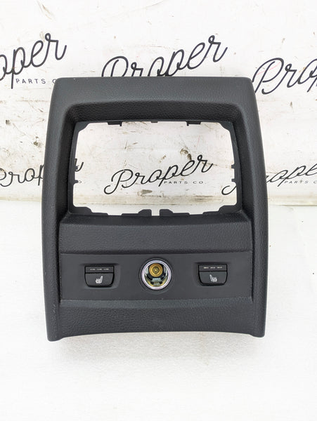 BMW F36 440xi Rear Facing Vent Center Console Vent Trim & Heated Seat Buttons 9384805/9384806