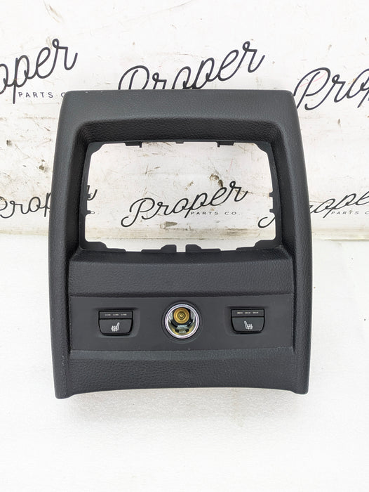 BMW F36 440xi Rear Facing Vent Center Console Vent Trim & Heated Seat Buttons 9384805/9384806