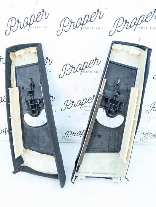BMW E46 M3 330ci 328ci 325ci 323ci Coupe Left/Right B Pillar Set Black 7057296/7057295