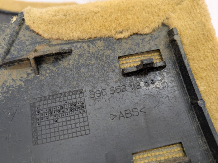 Porsche 996.2 911 Carrera 4 Fuse Box Kick Panel Carpet & Center Console Carpet Trim Savanna Beige