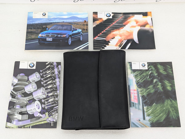BMW E46 330ci 325ci Convertible Owners Service Care Technical Manual & Leather Slip Case 01410157599