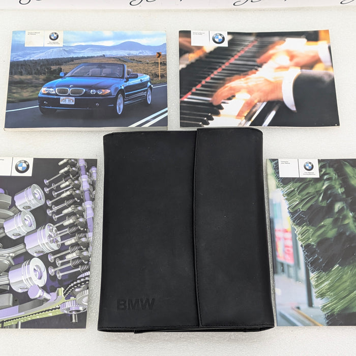 BMW E46 330ci 325ci Convertible Owners Service Care Technical Manual & Leather Slip Case 01410157599