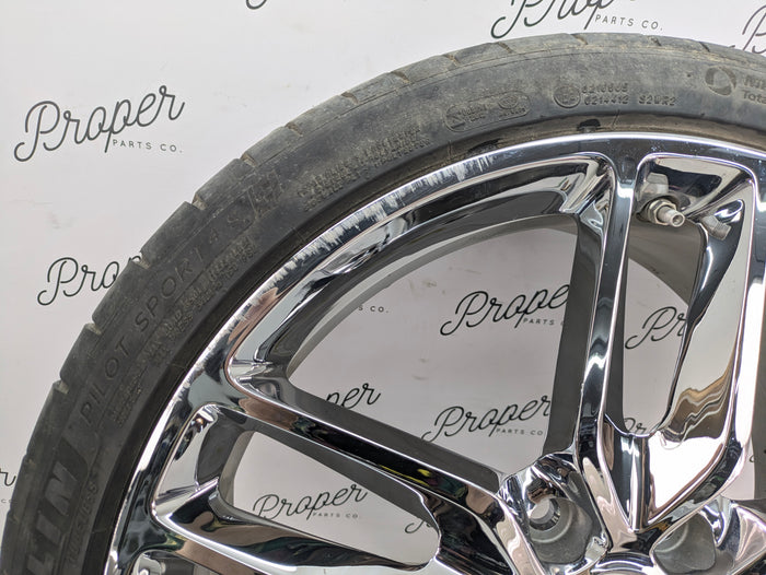 Chevrolet C7 Corvette Stingray Front Wheel Rim Chrome Split 5-Spoke 19