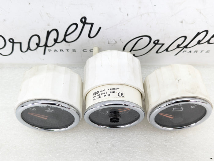 BMW Z3 M Oil Temperature Battery Voltmeter & Clock Center Dash Instrument Gauges 370012003