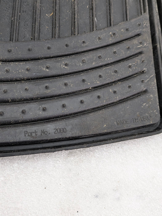 BMW E46 M3 330ci 328ci 325ci 323ci Rear Rubber All Weather Floor Matts Pair 82550136373
