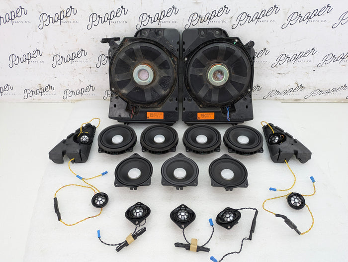 BMW F30 340xi Msport Harman Kardon Complete Mid-Range Speaker Set Kit Subwoofers Tweeters & Hifi Speakers 9364956/9368383/9226357/7263992/7263991/9226358/9210152/9210151