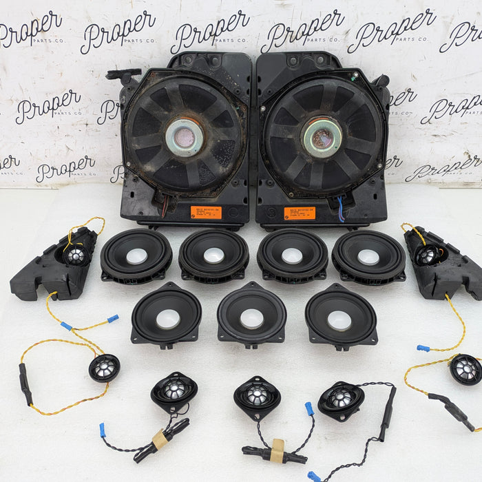 BMW F30 340xi Msport Harman Kardon Complete Mid-Range Speaker Set Kit Subwoofers Tweeters & Hifi Speakers 9364956/9368383/9226357/7263992/7263991/9226358/9210152/9210151