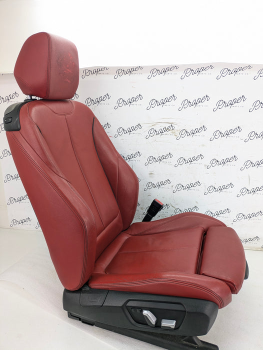 BMW F22 228xi M235xi 230xi M240xi M Sport Coral Red Dakota Leather Interior Seat & Door Panel Set *NOTE*