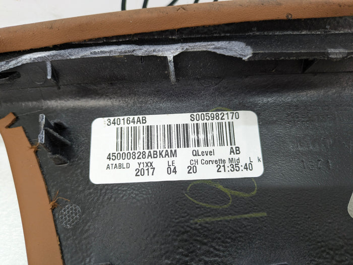 Chevrolet C7 Corvette Stingray Right/Passenger Side Kalahari Dashboard Trim 340164AB *DAMAGED*