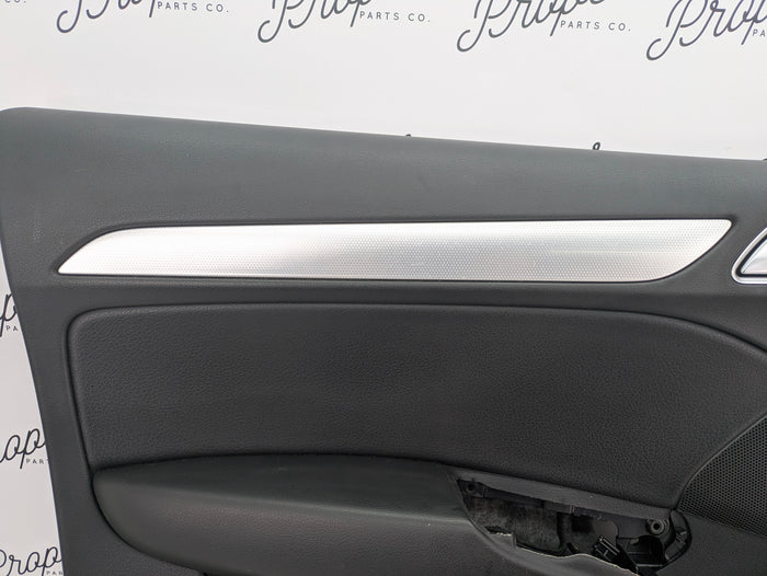 2016-2018 Audi 8U Q3 Left Front Driver Interior Door Panel Black 8U1867105 *Damage*