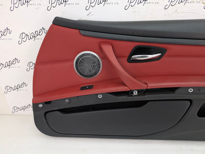 BMW E92 M Sport Interior Seats Set Coral Red Leather 8695884/6970729/6970730/9168956/6962584/7119846/7119815