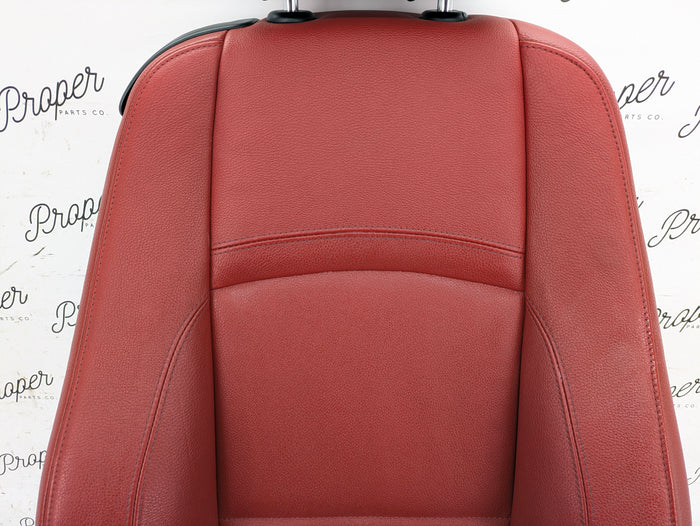 BMW E92 M Sport Interior Seats Set Coral Red Leather 8695884/6970729/6970730/9168956/6962584/7119846/7119815