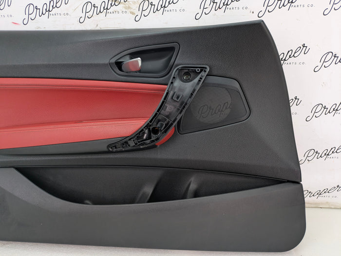 BMW F22 228xi M235xi 230xi M240xi M Sport Coral Red Dakota Leather Interior Seat & Door Panel Set *NOTE*
