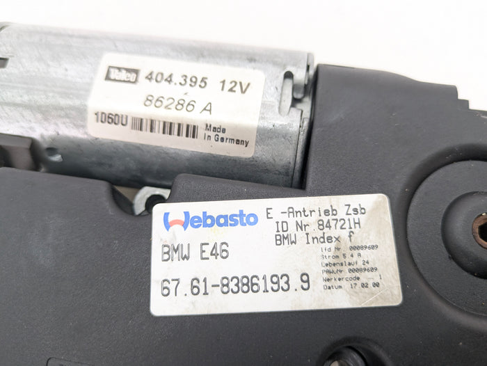 BMW E46 M3 330ci 328ci 325ci 323ci 320i Sunroof Motor 8386193/6928756