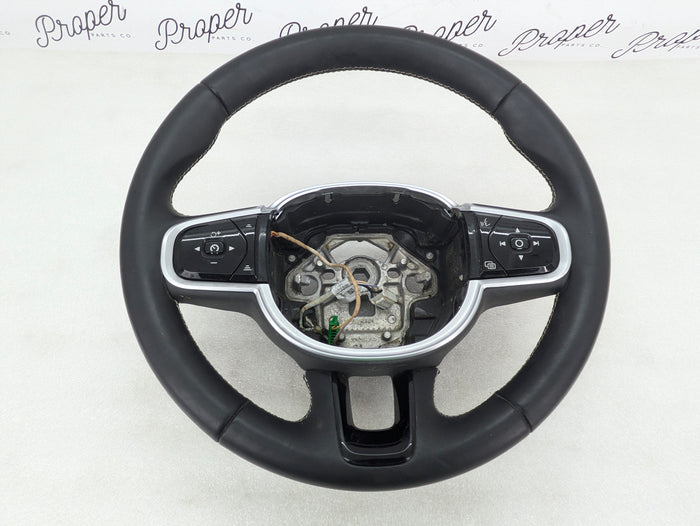 2021 Volvo V60 T6 R-Design Black Leather Steering Wheel & Buttons 32288776
