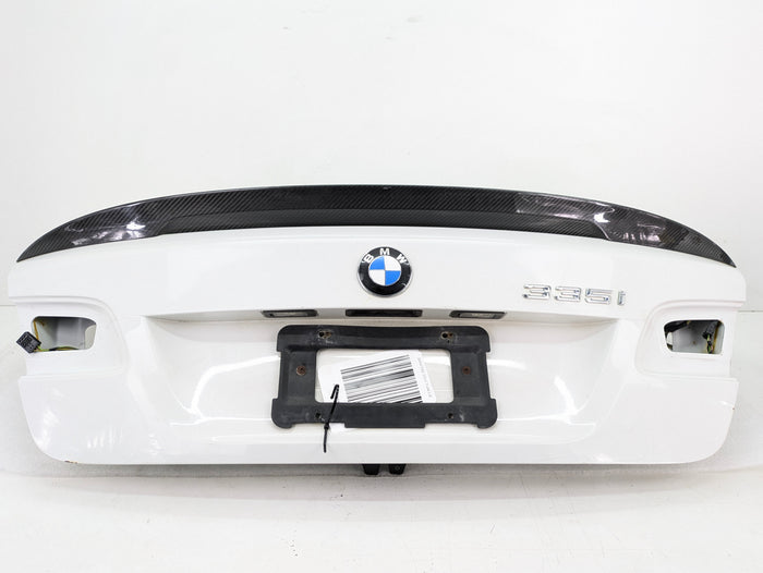 BMW E92 M3 335i 328i LCI Coupe Trunk Lid W/Aftermarket Spoiler Alpine White (300) 41627254428