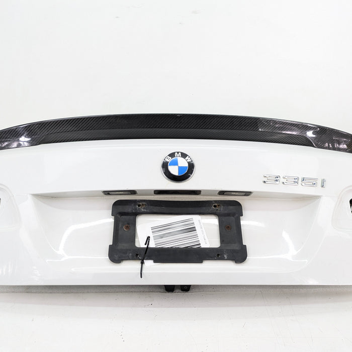 BMW E92 M3 335i 328i LCI Coupe Trunk Lid W/Aftermarket Spoiler Alpine White (300) 41627254428