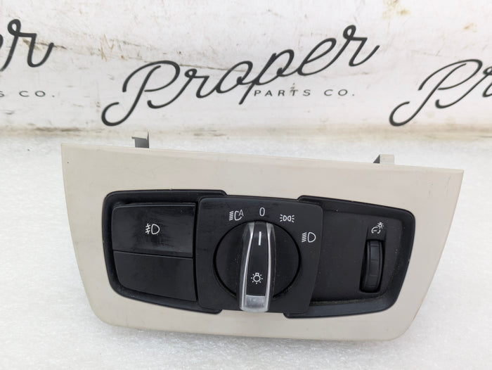 BMW F32 F30 F31 F33 F34 F36 430xi 440xi 435xi 428xi Light Control Switch & Oyster Trim 6847506/9218531