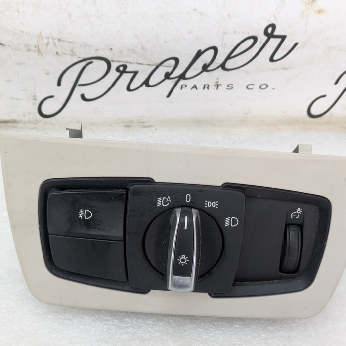 BMW F32 F30 F31 F33 F34 F36 430xi 440xi 435xi 428xi Light Control Switch & Oyster Trim 6847506/9218531