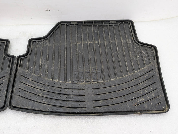 BMW E46 M3 330ci 328ci 325ci 323ci Rear Rubber All Weather Floor Matts Pair 82550136373