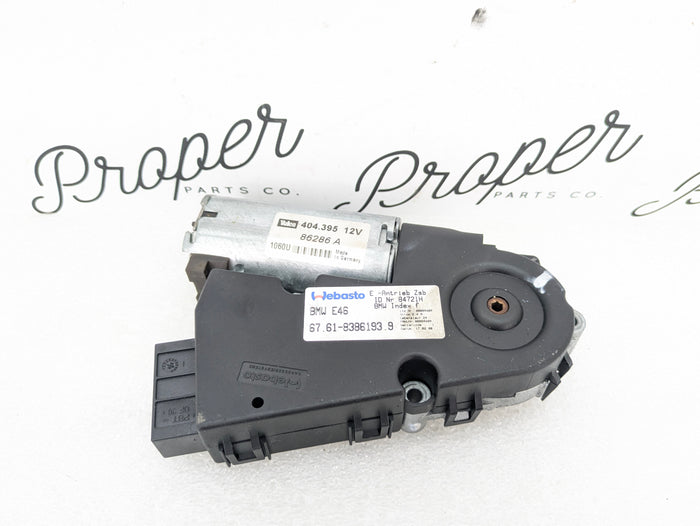 BMW E46 M3 330ci 328ci 325ci 323ci 320i Sunroof Motor 8386193/6928756
