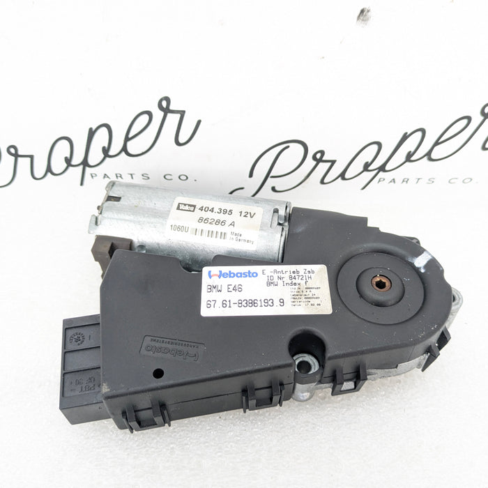 BMW E46 M3 330ci 328ci 325ci 323ci 320i Sunroof Motor 8386193/6928756