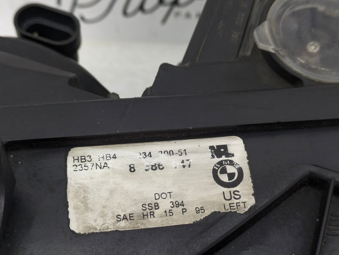 BMW Z3 M Coupe Roadster 3.0 2.8 Left Front Headlight WhiteIndicator 8386047 *Damaged*