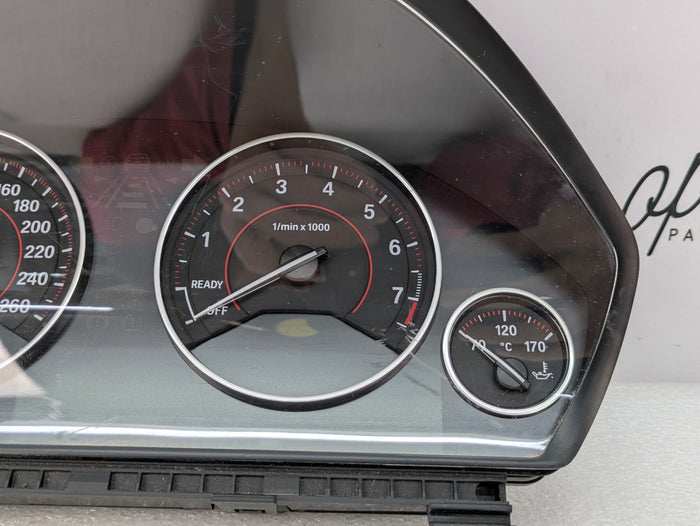 BMW F30 335xi Instrument Gauge Cluster Speedometer Tachometer KPH 9232895/9295860 *DAMAGED*