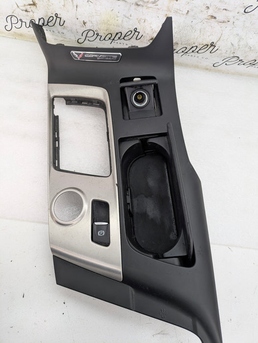 Chevrolet C7 Corvette Stingray Z51 Center Console Shifter Surround Trim Assembly 22940550 *DAMAGED*