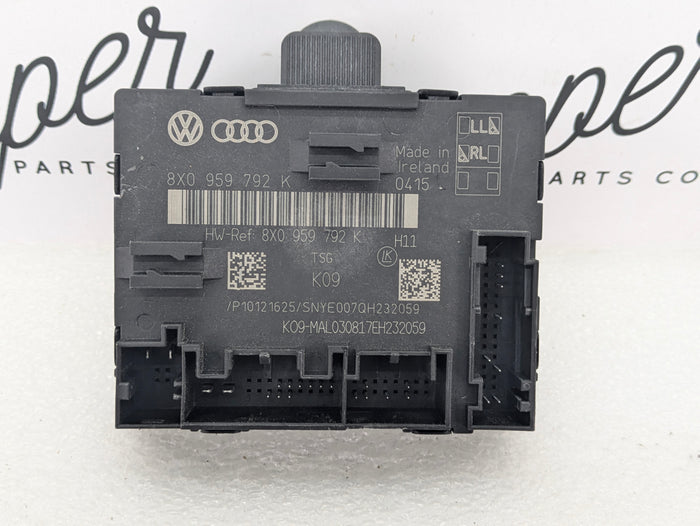 2015-2018 Audi 8U Q3 Front Left Driver Door Control Module 8X0959792K