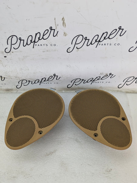 Porsche 996.2 911 Carrera 4 BOSE Rear Left/Right Speakers Savanna Beige 99664504300/99664504400
