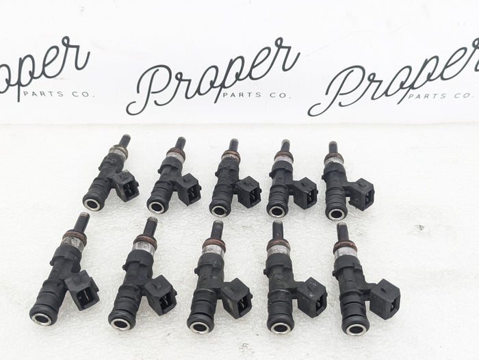 BMW E60 E61 E63 M5 M6 S85 Fuel Injector Complete Set 10 7834893