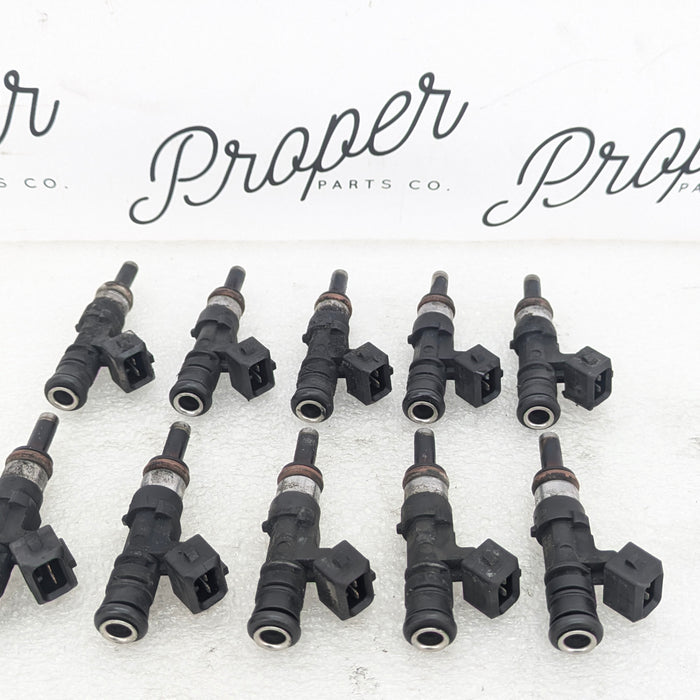 BMW E60 E61 E63 M5 M6 S85 Fuel Injector Complete Set 10 7834893