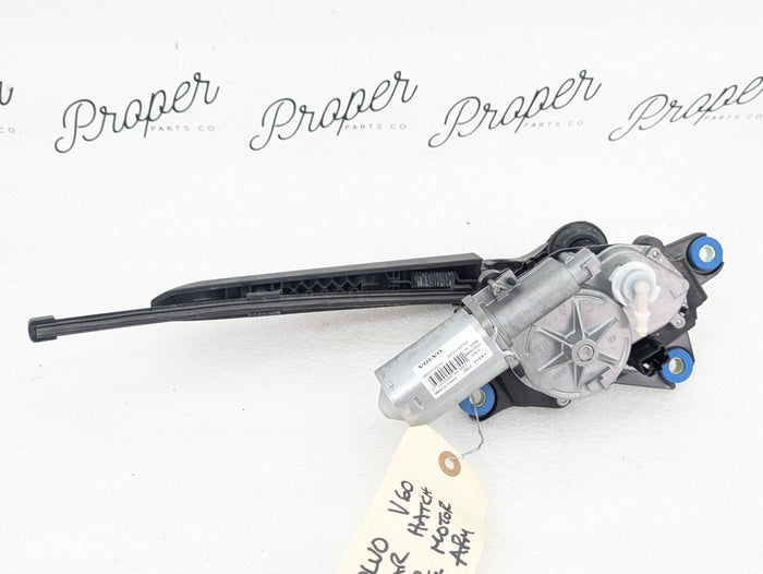 2021 Volvo V60 T6 R-Design Rear Window Windshield Wiper Motor & Arm 32229252