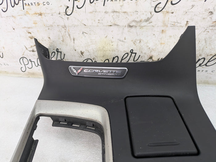 Chevrolet C7 Corvette Stingray Z51 Center Console Shifter Surround Trim Assembly 22940550 *DAMAGED*