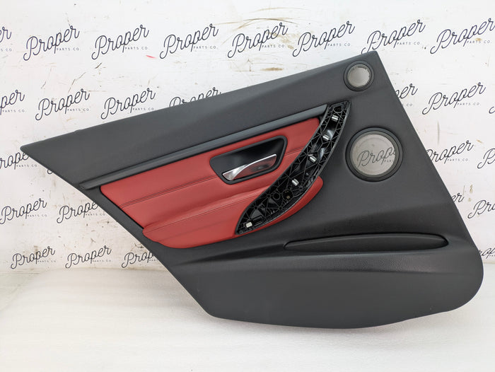 BMW F30 335xi M Sport Complete Red Interior Swap Kit Set Leather Coral Red Door Cards & Seats