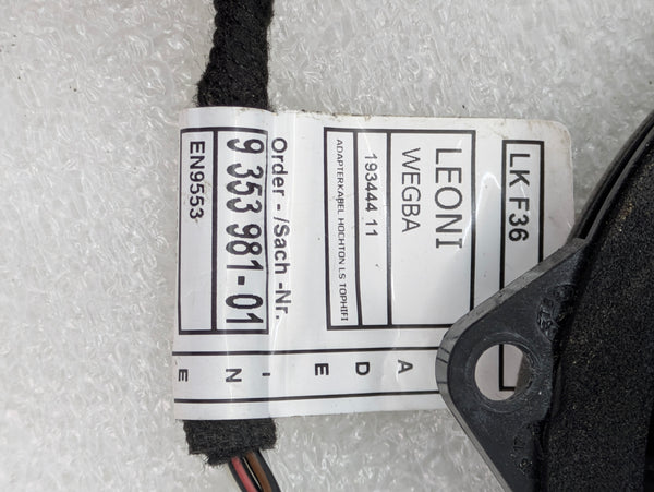BMW F36 435xi Front/Rear Left/Right Door Harmon Kardon Audio Speaker & Wiring Harness 9364956/9353981
