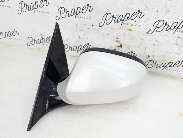 BMW E92 E93 3 Series LCI Shadowline/Gloss Black Left Side Mirror Mineral White (A96) 51167282653