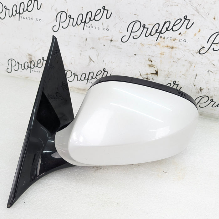 BMW E92 E93 3 Series LCI Shadowline/Gloss Black Left Side Mirror Mineral White (A96) 51167282653
