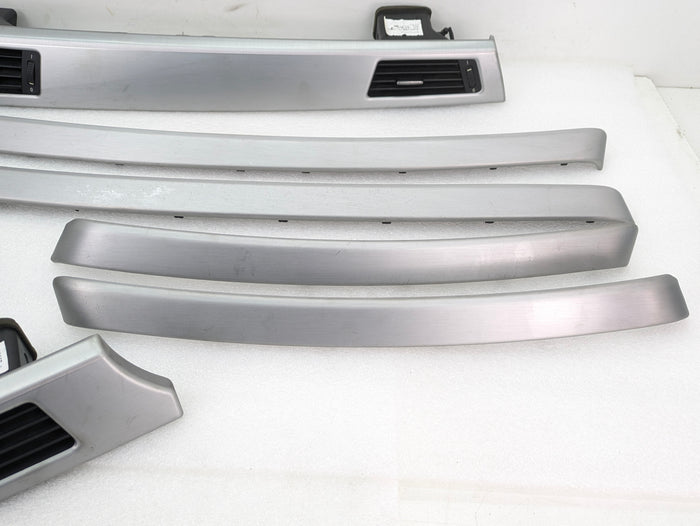 BMW E92 335xi 335i 328xi 328i Coupe Brushed Aluminum iDrive Interior Trim Set *DAMAGE*