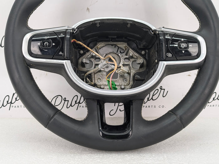 2021 Volvo V60 T6 R-Design Black Leather Steering Wheel & Buttons 32288776