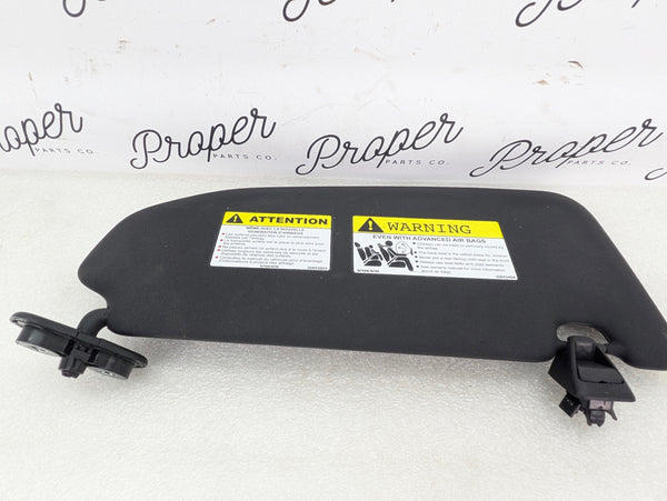2021 Volvo V60 T6 R-Design Right/Passenger Side Black Sun Visor 30653404