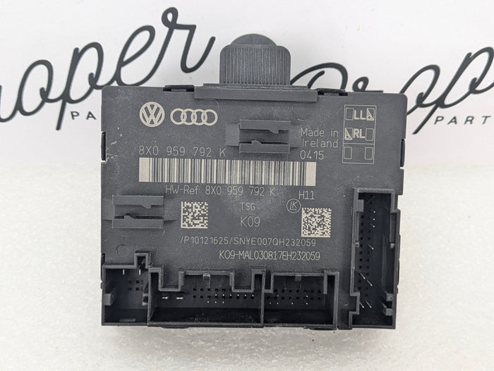 2015-2018 Audi 8U Q3 Front Left Driver Door Control Module 8X0959792K
