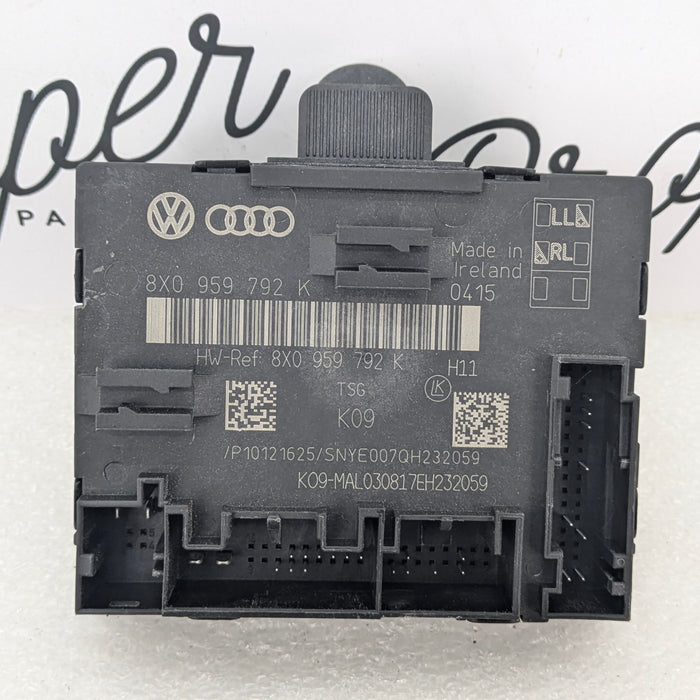 2015-2018 Audi 8U Q3 Front Left Driver Door Control Module 8X0959792K