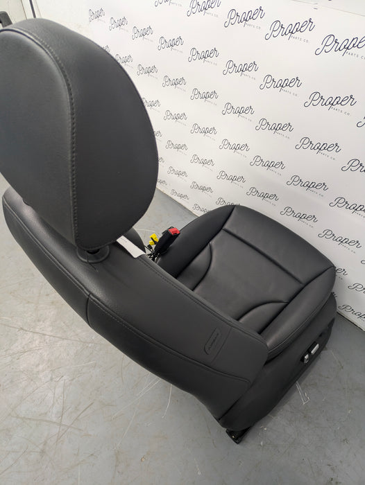 2018 Audi 8U Q3 Front Black Leather Seats Set Left Right Complete
