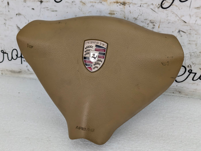 Porsche 996.2 911 Carrera 4 3 Spoke Steering Wheel Airbag Savanna Beige 99680308902
