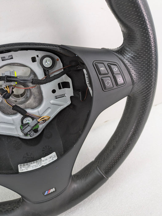 BMW E90 E91 E92 E93 335i 335xi M Sport Leather Manual Steering Wheel 7839075
