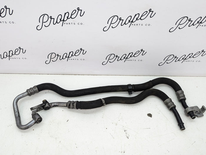 BMW E88 E82 135i N55 N54 Engine Oil Cooler Flow & Return Lines Hoses Set Pair 7573273/7573274